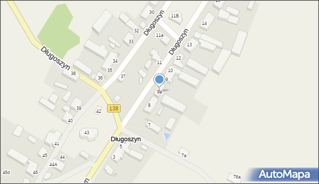 Długoszyn, Długoszyn, 9a, mapa Długoszyn