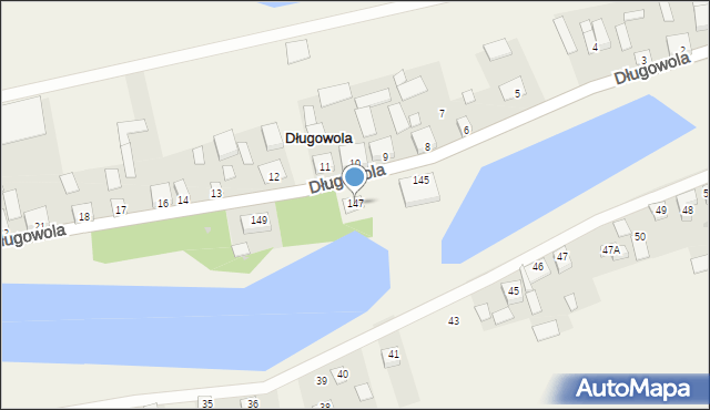 Długowola, Długowola, 147, mapa Długowola
