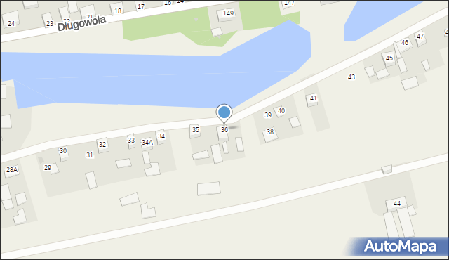 Długowola, Długowola, 36, mapa Długowola