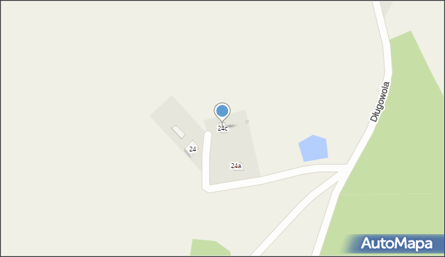 Długowola, Długowola, 24c, mapa Długowola