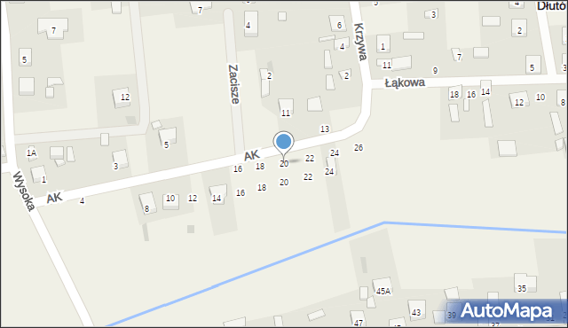 Dłutów, Dłutów, 20, mapa Dłutów