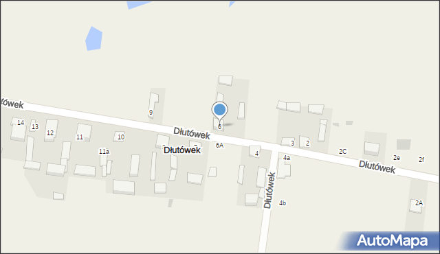 Dłutówek, Dłutówek, 6, mapa Dłutówek
