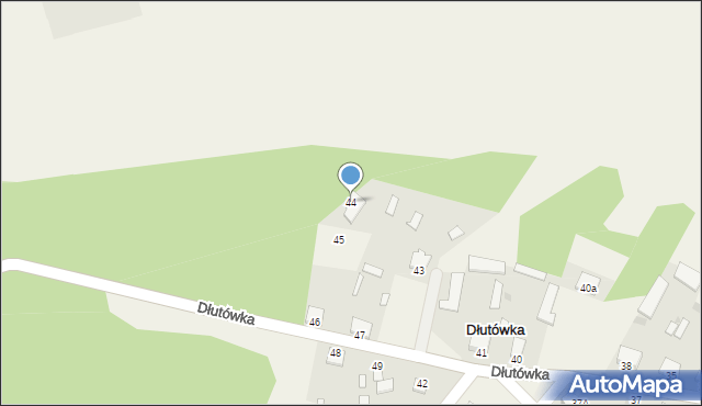 Dłutówka, Dłutówka, 44, mapa Dłutówka