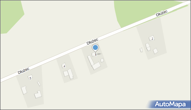 Dłużec, Dłużec, 3, mapa Dłużec