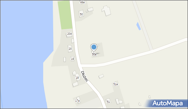 Dłużec, Dłużec, 50a, mapa Dłużec