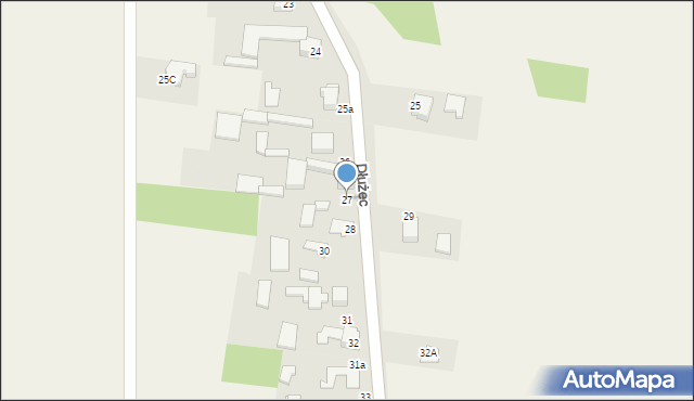 Dłużec, Dłużec, 27, mapa Dłużec