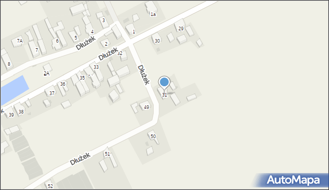 Dłużek, Dłużek, 31, mapa Dłużek