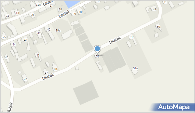 Dłużek, Dłużek, 52, mapa Dłużek