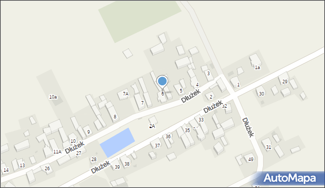 Dłużek, Dłużek, 6, mapa Dłużek