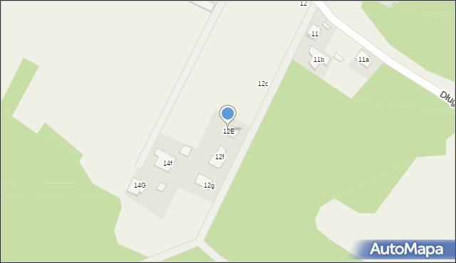 Dłużka, Dłużka, 12E, mapa Dłużka