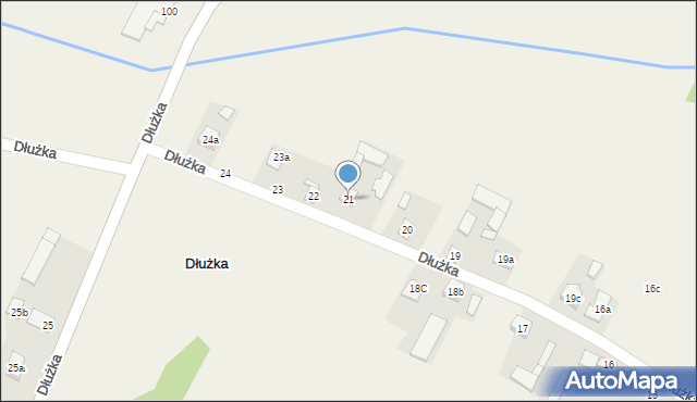 Dłużka, Dłużka, 21, mapa Dłużka