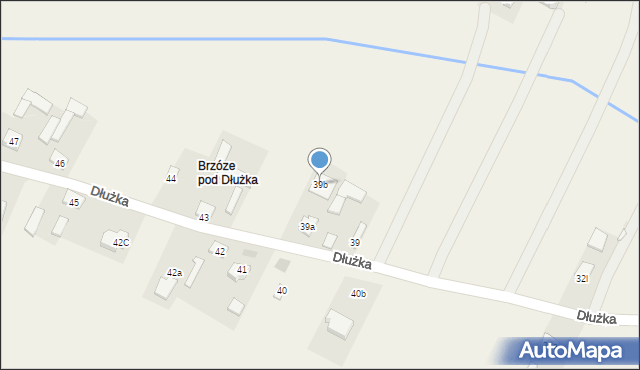 Dłużka, Dłużka, 39b, mapa Dłużka