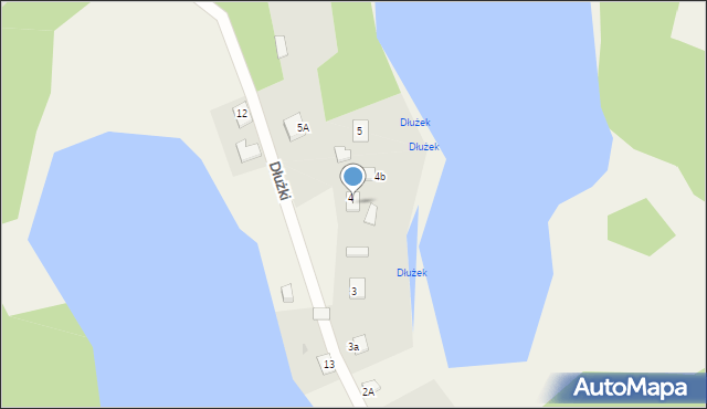 Dłużki, Dłużki, 4A, mapa Dłużki