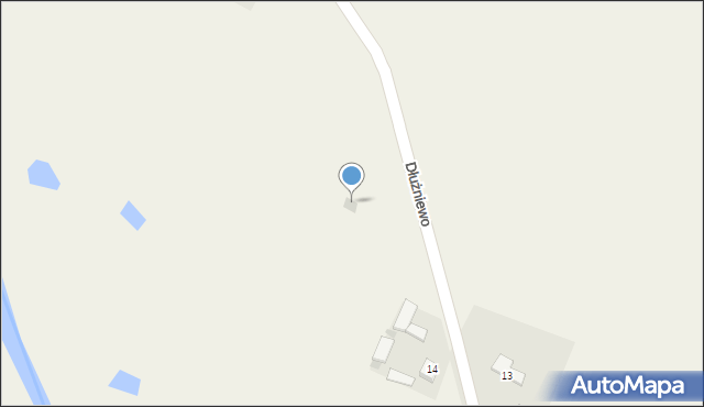 Dłużniewo, Dłużniewo, 14a, mapa Dłużniewo