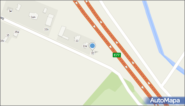 Dłużniewo, Dłużniewo, 32, mapa Dłużniewo