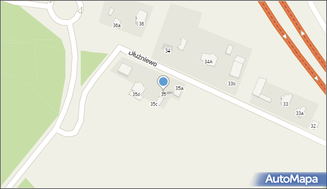 Dłużniewo, Dłużniewo, 35, mapa Dłużniewo