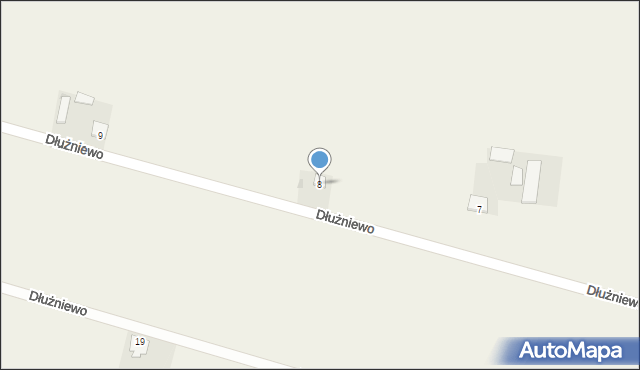 Dłużniewo, Dłużniewo, 8, mapa Dłużniewo