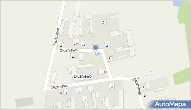 Dłużniewo, Dłużniewo, 11, mapa Dłużniewo