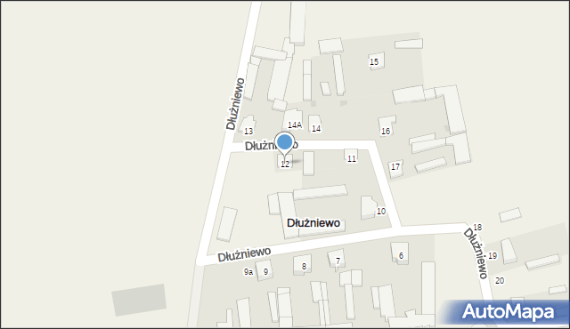 Dłużniewo, Dłużniewo, 12, mapa Dłużniewo