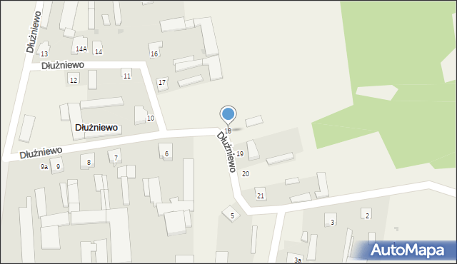 Dłużniewo, Dłużniewo, 18, mapa Dłużniewo