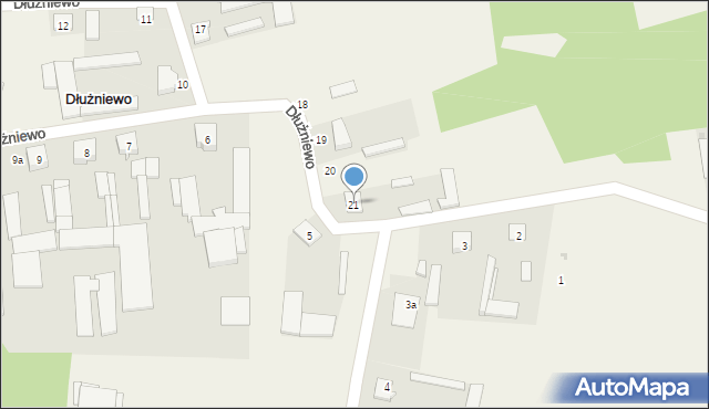 Dłużniewo, Dłużniewo, 21, mapa Dłużniewo
