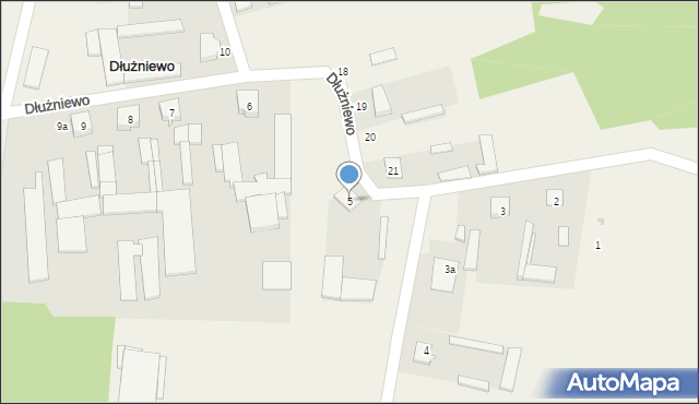 Dłużniewo, Dłużniewo, 5, mapa Dłużniewo