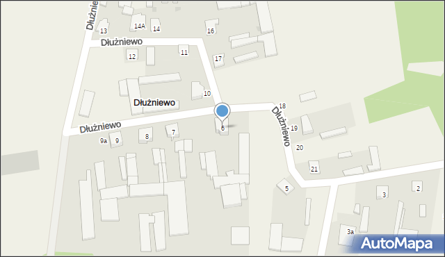 Dłużniewo, Dłużniewo, 6, mapa Dłużniewo