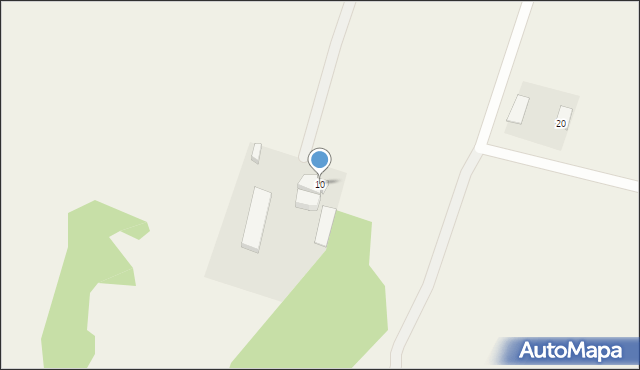 Dłużniewo Duże, Dłużniewo Duże, 10, mapa Dłużniewo Duże