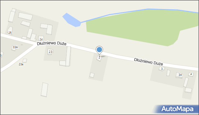 Dłużniewo Duże, Dłużniewo Duże, 2, mapa Dłużniewo Duże