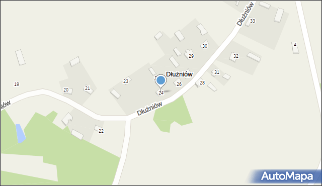 Dłużniów, Dłużniów, 24, mapa Dłużniów