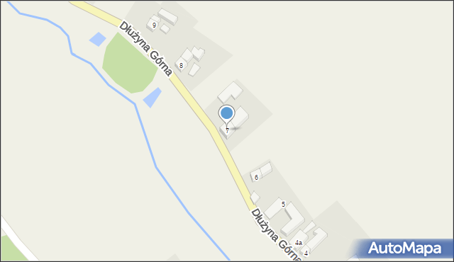 Dłużyna Górna, Dłużyna Górna, 7, mapa Dłużyna Górna