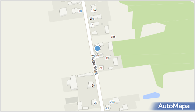 Domaniewice, Długa Wieś, 17, mapa Domaniewice