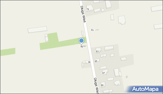 Domaniewice, Długa Wieś, 76, mapa Domaniewice