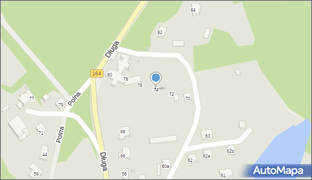 Drezdenko, Długa, 74, mapa Drezdenko