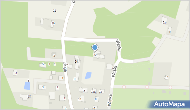 Drzewce, Długa, 22, mapa Drzewce