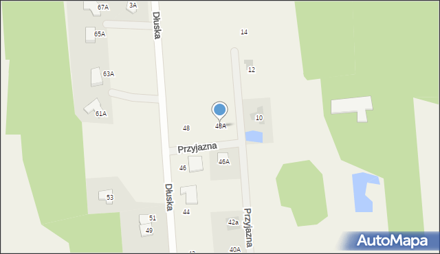 Duchnów, Dłuska, 48A, mapa Duchnów
