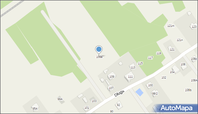 Duczki, Długa, 109a, mapa Duczki