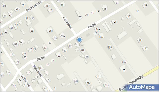 Duczki, Długa, 24a, mapa Duczki