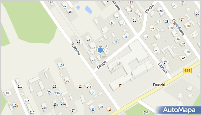 Duczki, Długa, 3, mapa Duczki
