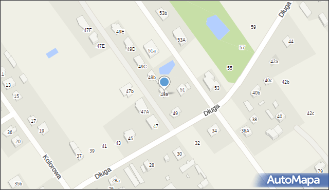 Duczki, Długa, 49a, mapa Duczki