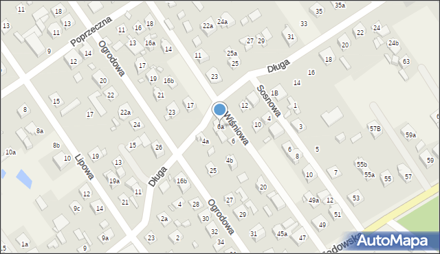 Duczki, Długa, 6a, mapa Duczki
