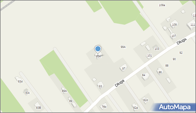 Duczki, Długa, 95A, mapa Duczki