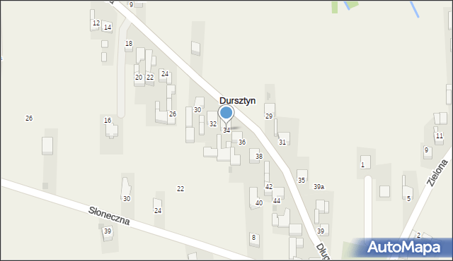 Dursztyn, Długa, 34, mapa Dursztyn