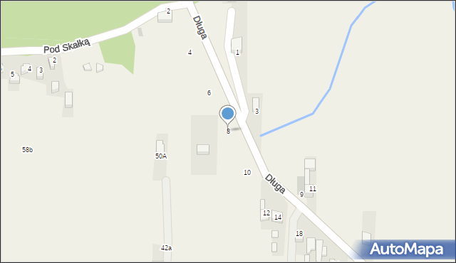 Dursztyn, Długa, 8, mapa Dursztyn