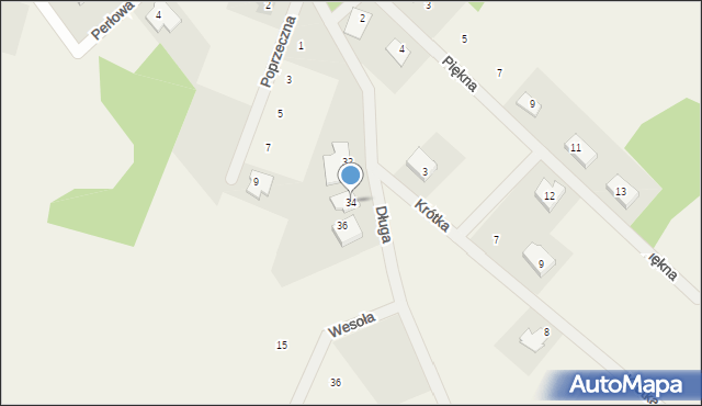 Dzbenin, Długa, 34, mapa Dzbenin