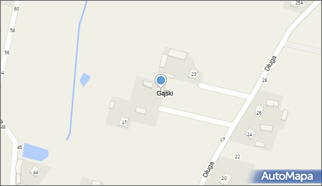 Gąski, Długa, 21, mapa Gąski