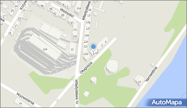 Gdańsk, Długosza Jana, 1, mapa Gdańska