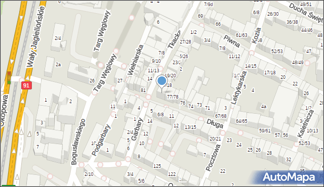 Gdańsk, Długa, 79/80, mapa Gdańska