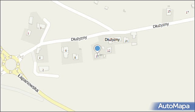 Gdów, Dłużyzny, 10, mapa Gdów