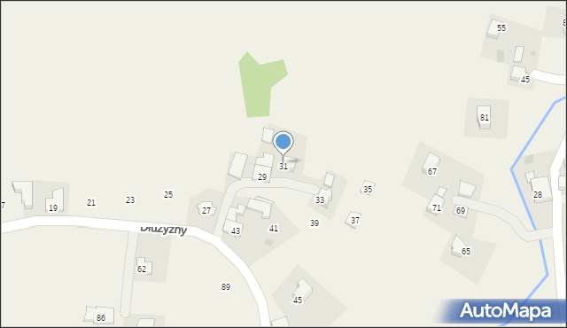 Gdów, Dłużyzny, 31, mapa Gdów